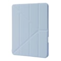 Miniatyrbilde 3 av 5: For iPad Pro 12.9-tommers (2021)/(2020)/(2018) Nettbrettveske Auto Wake/Sleep Origami Stativ PU-Lær + Akryl Deksel Sky Blue