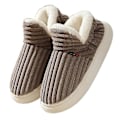 Miniatyrbillede 1 af 5: Memory Foam Hjemmesko, Unisex Komfortable Varme Hyggelige Skridsikre Indendørs Udendørs Hjemmesko GRAY 46-47