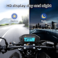 Miniatyrbild 3 av 5: 2023 Nyhet 7 Färger Digital Hastighetsmätare Moto Instrumentbräda 10000RPM Motorcykel LCD Display Odometer Varvräknare för 1,2,4 Cylinder 1