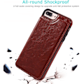 Miniatyrbillede 5 af 5: Iphone 7 Plus Iphone 8 Plus Pung Etui Med Kortholder,katea Premium Pu Læder Kickstand Kortspor Etui,dobbelt Magnetisk Lås Og Holdbar Shockpro