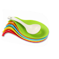 Miniatyrbillede 2 af 5: Silikoneske Rest, Fleksibel Genanvendelig Ske, Skovl, Spisesæt Holder, Suppeske Form Rest Madlavningsske Stativ Redskab Rest Fad(4stk, Orange