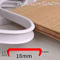 Pikkukuva 2 / 5: 5M U-muotoinen reunalista Itseliimautuva reunalista TPE-kumipuulevy Tuolin pöydän suojus Huonekalujen koristelu beige 18mm