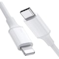 Miniatyrbild 2 av 2: 3-pack 2m Lightning-kabel för laddning och överföring 2st USB-C Vit - 3-PACK 2M laddkabel