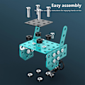 Miniatyrbild 5 av 5: Black Friday 2023 Byggbil Metallmodellkit, STEM Byggleksaker Modellbilkit För Pojkar 8-12, Erector Set Bil Metallbyggklossar För Barn Pojkar 8
