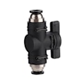 Miniatyrbillede 1 af 5: 2-vejs akvarieluftstrømskontrol CO2-regulator manuel tænd/sluk-ventil til 6 mm rør