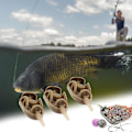 Miniatyrbild 5 av 5: 4 st Fiske Inline Method Feeder, Method Feeder Inline Fiske Matare Med Snabbfrigörande Form För Karpfiske Pellet Fiske Bete
