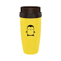 Miniatyrbild 1 av 5: Bärbar Coverless Twist-mugg med isolerad kaffekopp i rostfritt stål penguin yellow