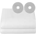 Fönsterinsektsnät (2-pack, 150x200 cm) - Justerbart självhäftande nät (vit)