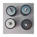 Pikkukuva 4 / 5: 4 kpl M8 kierteellä varustetut 40 mm x 30 mm sylinterimäiset kumikiinnikkeet, tärinänvaimentimet ohjaustehostin