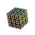 Miniatyrbilde 1 av 5: 3x3x3 Pyraminx 3&times;3 Magisk Cube Speed Puzzle Leke for Barn 3X3 Speil Cubo Magico Prikk Sirkel Svart Bakgrunn Cube Puzzle A