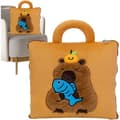 2-i-1 Flygresfilt & Kudde (Capybara Design) – Mjuk Kudde/Ryggstöd för Sömn (Skola/Bil) - 04