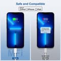 Miniatyrbillede 2 af 5: Opladerkabel Hurtig Opladning, [2-pak/2M + 3M] Langt USB C til Lightning Opladerkabel, Type C 2