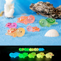 Miniatyrbild 2 av 8: 1/5 st Mini Resin Lysande Turtle Figurines Dekoration Bil Dash Large Random 5pcs