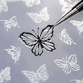 Miniatyrbild 6 av 8: 3D-prägling Nail DIY Art Form Silikonkombination Dekorativ 002