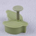 Miniatyrbild 8 av 8: 4st/ set DIY form bladform 3D cookie ter kex molds k