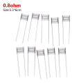 Miniatyrbild 1 av 5: 10Pc DIY Rebuild Mesh Coils 0,6/0,8/1,0/1,2ohm för Xros Calibur 0.8ohm