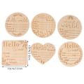 Miniatyrbild 5 av 8: Baby Milestone Card Nyfödda månatliga tillväxtkort Baby Birth Com A4