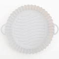 Miniatyrbild 1 av 7: Silikon Air Fryer Pot Basket Liners Non-Stick Säker Ugnsbakning RoundGray