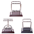 Miniatyrbild 8 av 8: Hantverk Newtons Cradle Skrivbordsbordsdekor Metall Pendelkula Phy C