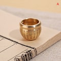 Miniatyrbild 1 av 7: Feng Shui Lucky Fortune Wealth Mässing Cornucopia Baifu Rice Cyli A
