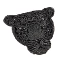 Miniatyrbild 5 av 8: Leopardplåster för kläder Svart paljetttillbehör för C