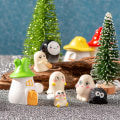 Miniatyrbild 3 av 8: Halloween Garden Miniature Ghost Micro Figurine Dekor för Micro A3