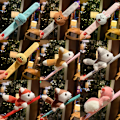 Miniatyrbild 4 av 8: 1st Kawaii Animal Cartoon Frukt Klap Ring Slap Snap Wrap Handled A19