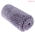 Miniatyrbild 1 av 8: Mjuk, varm plädad fleece-sängfilt Stora mesh -flanellfiltar Gray