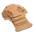 Miniatyrbild 3 av 8: 10st/ set Kraftpapperskublåda Bröllopsfavorit godispresentfest S B