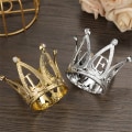 Miniatyrbild 2 av 8: Mini Kronprinsess Tiaras Romantisk Garland Barn Hår Ornam Gold