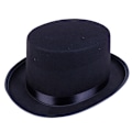 Miniatyrbild 1 av 5: Svart topp hatt trollkarl kostym smoking mat hatt hatt bröllop Kristus A1