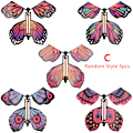 Miniatyrbild 1 av 8: 5 st Magic Clockwork Flying Butterfly gummiband Driven Magic C