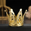 Miniatyrbild 3 av 8: Mini Kronprinsess Tiaras Romantisk Garland Barn Hår Ornam Gold
