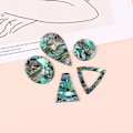 Miniatyrbild 3 av 5: Abalone Shell Beads Natural Shell smycken gör halsband Earri A1