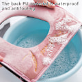 Miniatyrbild 6 av 8: Universal Cover Vinter Varm Mjuk WC Matta Tvättbar Re Pink