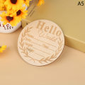 Miniatyrbild 1 av 8: Baby Milestone Card Nyfödda månatliga tillväxtkort Baby Birth Com A5