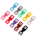 Miniatyrbild 4 av 5: 10st 6mm Mini Doll Clothes Belt Buckles DIY Doll Ryggsäck Butt Black
