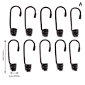 Miniatyrbild 1 av 8: 10 st spiralkrokar för spännare Marine Cord Bungee Elastic R A
