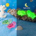 Miniatyrbild 3 av 8: 1/5 st Mini Resin Lysande Turtle Figurines Dekoration Bil Dash Large Random 5pcs