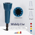 Miniatyrbild 6 av 8: Wire Twist Tool Spin Wire Twister Connector Sockel för borr Blue