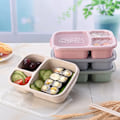 Miniatyrbild 5 av 8: Bento Box Grade Wheat Straw Storage Case Portable Storage Con A3