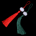 Miniatyrbild 6 av 8: Retro vit Jade Lotus tofs Fringe DIY Alloy Craft Tofs Ac Red