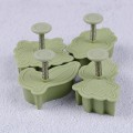 Miniatyrbild 3 av 8: 4st/ set DIY form bladform 3D cookie ter kex molds k