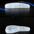 Miniatyrbild 6 av 7: Rakapparat förvaringslåda för män Transparent plasthållare Razor Case Black