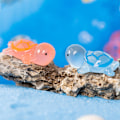 Miniatyrbild 8 av 8: 1/5 st Mini Resin Lysande Turtle Figurines Dekoration Bil Dash Large Random 5pcs