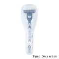 Miniatyrbild 1 av 7: Rakapparat förvaringslåda för män Transparent plasthållare Razor Case White