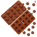Miniatyrbild 7 av 8: 15 Cavity Cone Whirlwind Silikon form för chokladmous C
