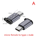 Miniatyrbild 1 av 8: Usb-C till Micro USB Mini USB Adapter Typ-C hona till mikro USB A
