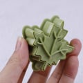 Miniatyrbild 7 av 8: 4st/ set DIY form bladform 3D cookie ter kex molds k