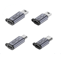 Miniatyrbild 8 av 8: USB-C till Micro USB Mini USB Adapter Typ-C Hona till Micro USB TypeC F To MiniUSB M